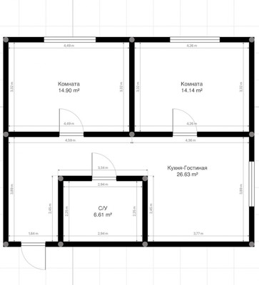 Продам двухкомнатную (2-комн.) квартиру, Ахохова ул, 190Ак3, Нальчик г