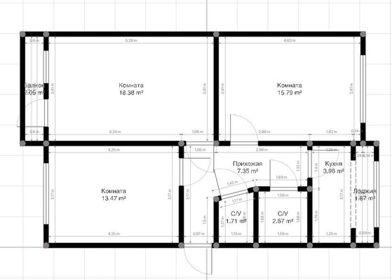 Продам трехкомнатную (3-комн.) квартиру, Тарчокова А.Б. ул, 87кА, Нарткала г