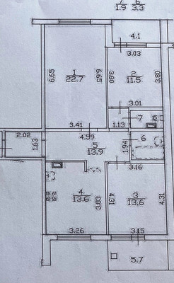 Продам трехкомнатную (3-комн.) квартиру, Московское ш, 284, Шушары п
