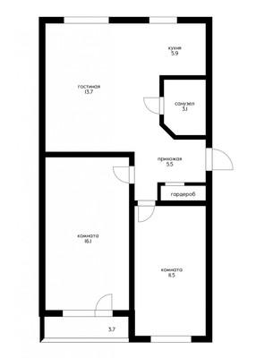 Продам трехкомнатную (3-комн.) квартиру, Одесская ул, 21, Краснодар г