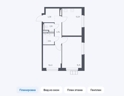Продам трехкомнатную (3-комн.) квартиру, Новомосковская ул, 15к1, Москва г