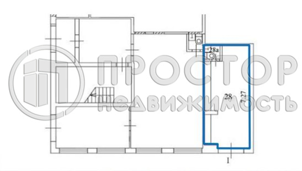 Продам коммерческое помещение 22,2 м2, Гостиничная ул, 11с1, Москва г