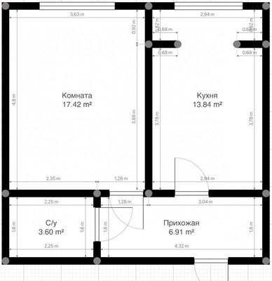 Продам однокомнатную (1-комн.) квартиру, ОДС ул, 17, Нальчик г