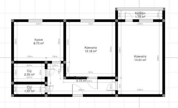 Продам двухкомнатную (2-комн.) квартиру, Ингушская ул, 1, Нальчик г