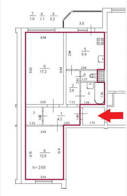 Продам двухкомнатную (2-комн.) квартиру, Коллонтай ул, 6к1, Санкт-Петербург г