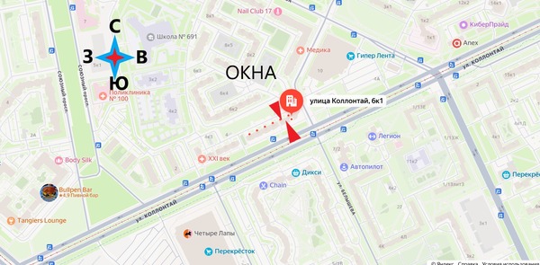 Продам двухкомнатную (2-комн.) квартиру, Коллонтай ул, 6к1, Санкт-Петербург г