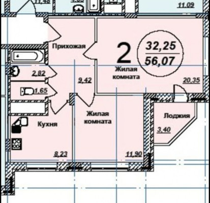 Продам двухкомнатную (2-комн.) квартиру, Подольская ул, 3, Северово д