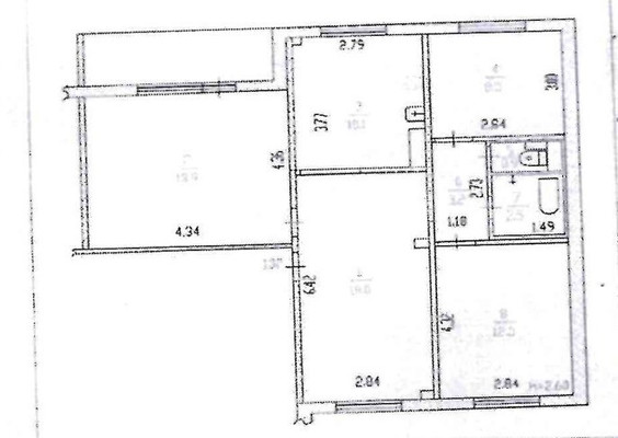 Продам трехкомнатную (3-комн.) квартиру, Солнечная Поляна ул, 3, Барнаул г