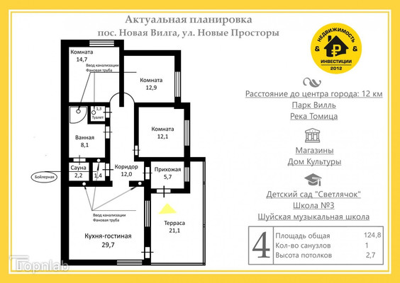 Продам таунхаус, Новая Вилга п, 0 км от города