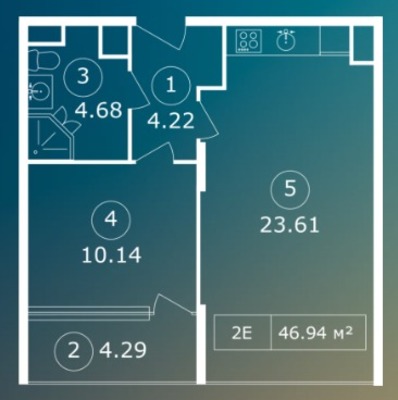 Продам двухкомнатную (2-комн.) квартиру, Арматлукская ул, 2к6, Коктебель пгт