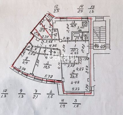 Продам комнату в 4-комн. квартире, Обводного канала наб, 121, Санкт-Петербург г
