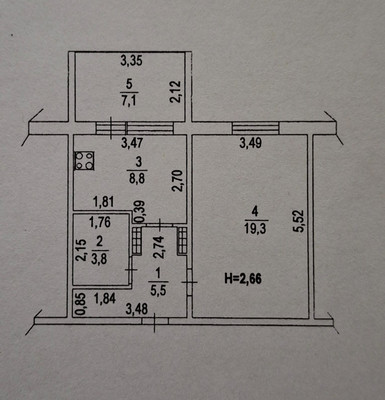 Продам однокомнатную (1-комн.) квартиру, Таганрогская ул, 112В, Ростов-на-Дону г