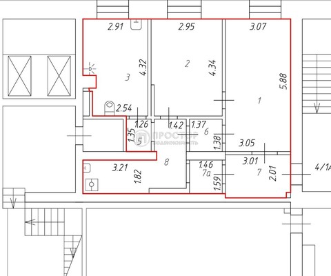 Продам коммерческое помещение 65 м2, Мира пр-кт, 112, Москва г