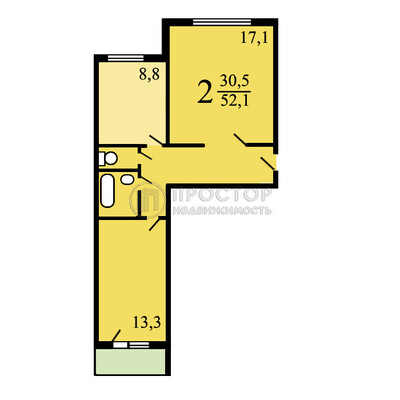 Продам комнату в 2-комн. квартире, Новочеркасский б-р, 36, Москва г