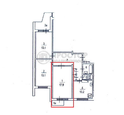 Продам комнату в 3-комн. квартире, Генерала Белова ул, 7к1, Москва г