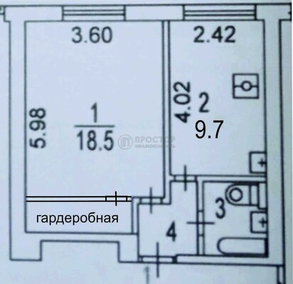Продам однокомнатную (1-комн.) квартиру, Бехтерева ул, 37к1, Москва г