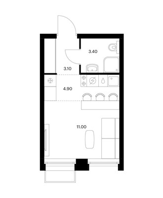 Продам однокомнатную (1-комн.) квартиру (долевое), Халитова ул, 4, Казань г