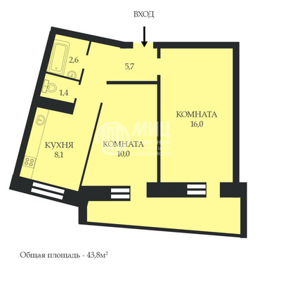 Продам двухкомнатную (2-комн.) квартиру, Германа Титова ул, 2к2, Химки г