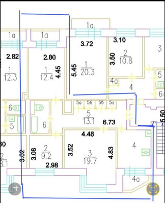 Продам трехкомнатную (3-комн.) квартиру, Грузинский Вал ул, 14, Москва г