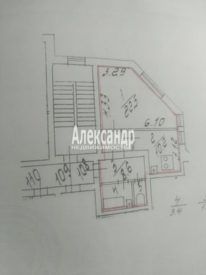 Продам однокомнатную (1-комн.) квартиру, Ворошилова ул, 1, Санкт-Петербург г