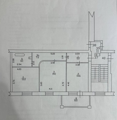 Продам двухкомнатную (2-комн.) квартиру, 1 мкр, 33/2, Кропоткин г