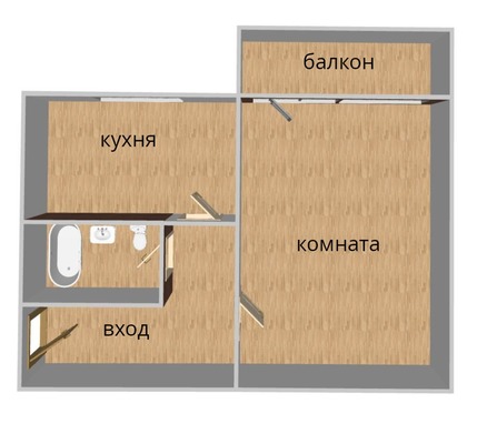 Продам однокомнатную (1-комн.) квартиру, Кальная ул, 40, Рязань г