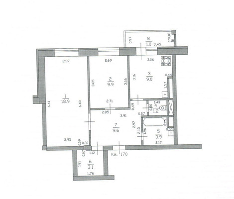 Продам двухкомнатную (2-комн.) квартиру, Новоселья ул, 4, Казань г
