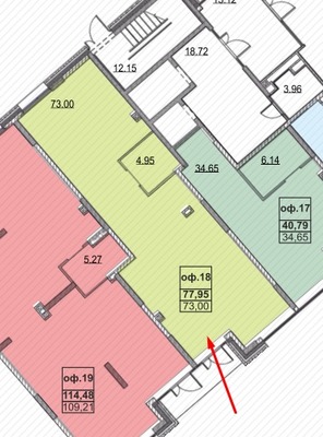 Сдам коммерческое помещение 77,95 м2, Теплых встреч ул, Усады с