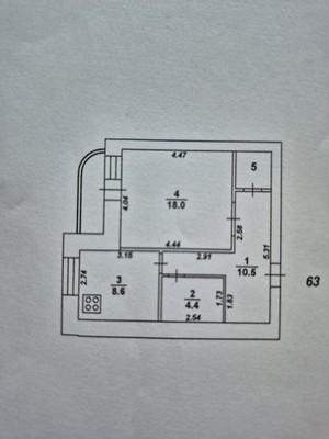 Продам однокомнатную (1-комн.) квартиру, Урывского ул, 17/4, Воронеж г