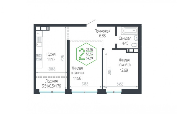 Продам двухкомнатную (2-комн.) квартиру, Обрывная ул, 132к1, Краснодар г