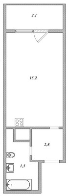 Продам однокомнатную (1-комн.) квартиру, Пражская ул, 11, Кудрово г