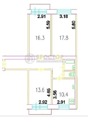 Продам трехкомнатную (3-комн.) квартиру, Ленинградский пр-кт, 45к3, Москва г