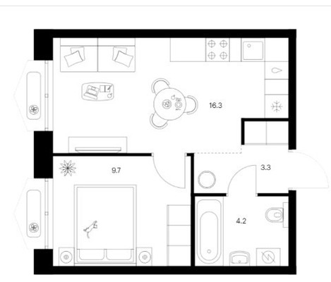 Продам однокомнатную (1-комн.) квартиру (долевое), Халитова ул, 1, Казань г