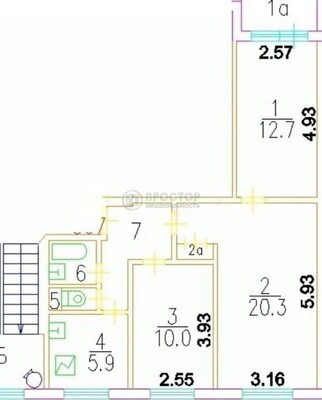 Продам трехкомнатную (3-комн.) квартиру, Шипиловская ул, 54к2, Москва г