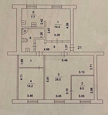 Продам многокомнатную квартиру, Окружной проезд, 12, Москва г
