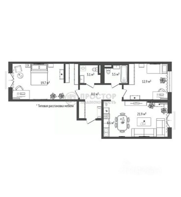 Продам двухкомнатную (2-комн.) квартиру, Складочная ул, 2, Москва г