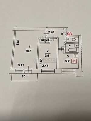 Продам двухкомнатную (2-комн.) квартиру, Трифоновская ул, 57к2, Москва г
