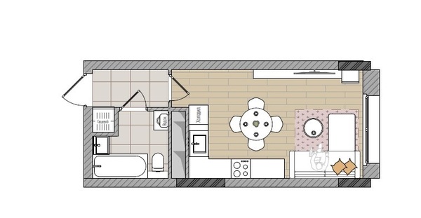 Продам однокомнатную (1-комн.) квартиру (долевое), Мелькомбинатовский проезд, 3, Киров г