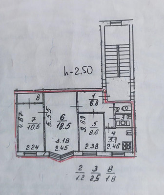 Продам трехкомнатную (3-комн.) квартиру, Железнодорожная ул, 66, Тярлево п