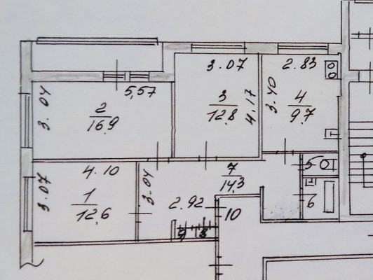 Продам трехкомнатную (3-комн.) квартиру, Дачная ул, 23, Раменское г