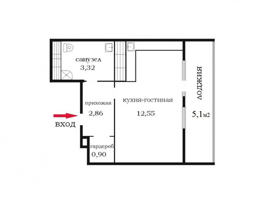 Продам однокомнатную (1-комн.) квартиру, Планерная ул, 97к2, Санкт-Петербург г