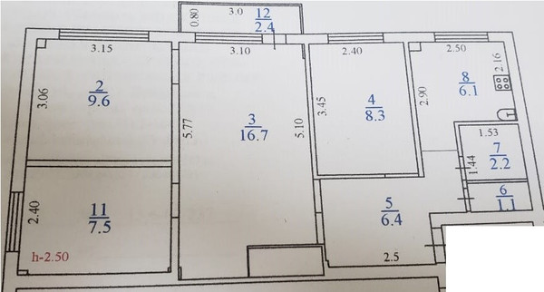 Продам многокомнатную квартиру, Интернациональная ул, 16, Белореченск г