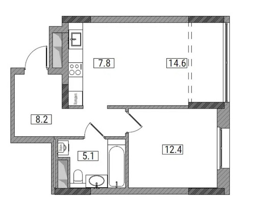 Продам двухкомнатную (2-комн.) квартиру (долевое), Мелькомбинатовский проезд, 3, Киров г