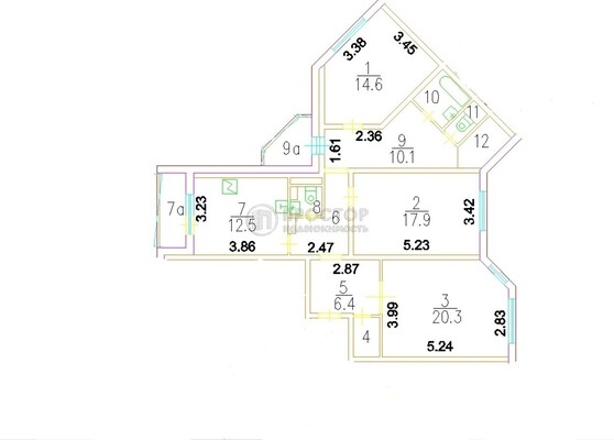 Продам трехкомнатную (3-комн.) квартиру, Маршала Савицкого ул, 20к1, Москва г
