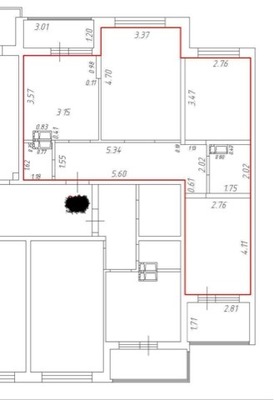 Продам трехкомнатную (3-комн.) квартиру, им. Марины Цветаевой ул, 17к2, Краснодар г