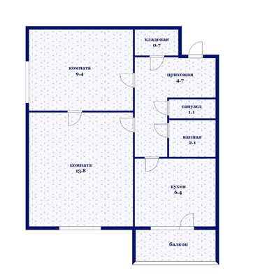 Продам двухкомнатную (2-комн.) квартиру, им. Космонавта Гагарина ул, 73А, Краснодар г