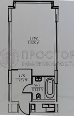 Продам однокомнатную (1-комн.) квартиру, Ленинский пр-кт, 38Ак1, Москва г
