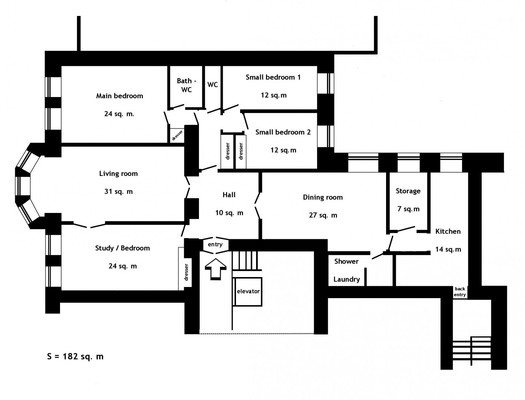 Сдам многокомнатную квартиру, Калашный пер, 4/1, Москва г