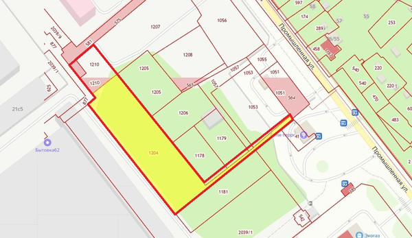 Продам землю для коммерческого использования 49 соток, Промышленная ул, 21А, Рязань г