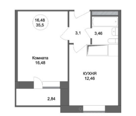 Продам однокомнатную (1-комн.) квартиру, Орджоникидзе (Львовский мкр.) ул, 2к2, Подольск г